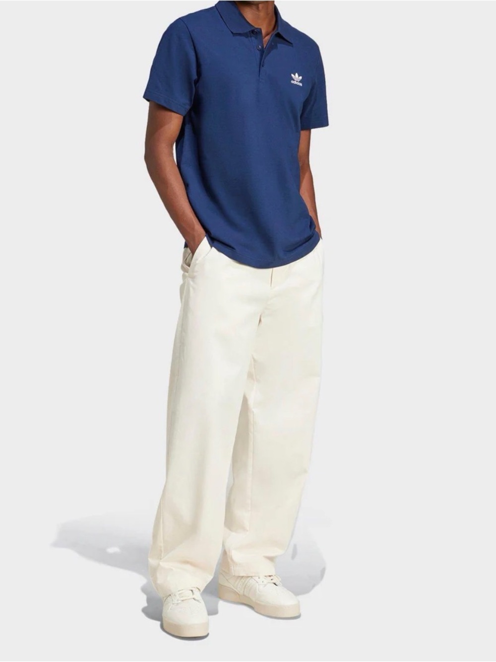 Adidas Trefoil Wide leg chinos - beige -35 waist